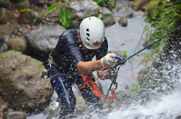 juan curi waterfall canyoning